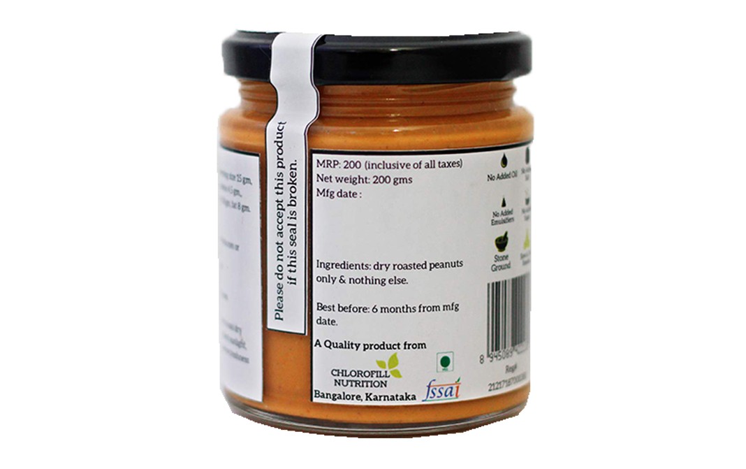 All Over Nuts Natural Peanut Butter Creamy   Glass Jar  200 grams